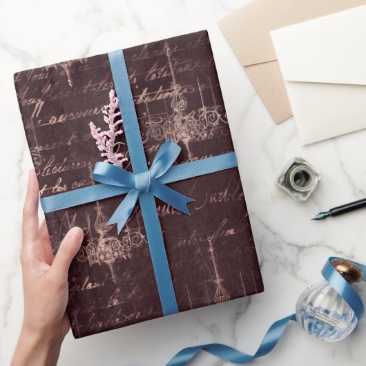 Roze Goud Gotische Halloween Cadeaupapier (Geschenken)