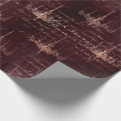 Roze Goud Gotische Halloween  Cadeaupapier (Hoek)