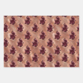 Roze Goud Gotische Halloween Inpakpapier Vel (Voorkant 2)