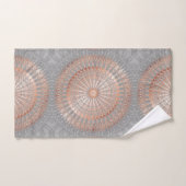 Roze Goud Grijze Mandala Bad Handdoek (Handdoek)