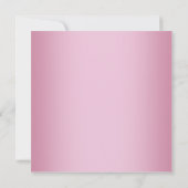 Roze Goud Hoge Hakken Sweet 16 Party Kaart (Achterkant)