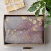 Roze Goud Inkt Spat Achtergrond Tissuepapier (Geschenk)