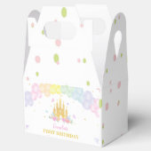 Roze Goud Kasteel Prinses Verjaardag Favoriet Box Bedankdoosjes (Geopend)