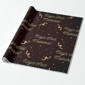 Roze Goud Kerstmis Cadeaupapier (Uitgerold)