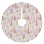 Roze Goud Kerstmis Rendier Patroon # 13 ID1009 Kerstboom Rok (Voorkant)