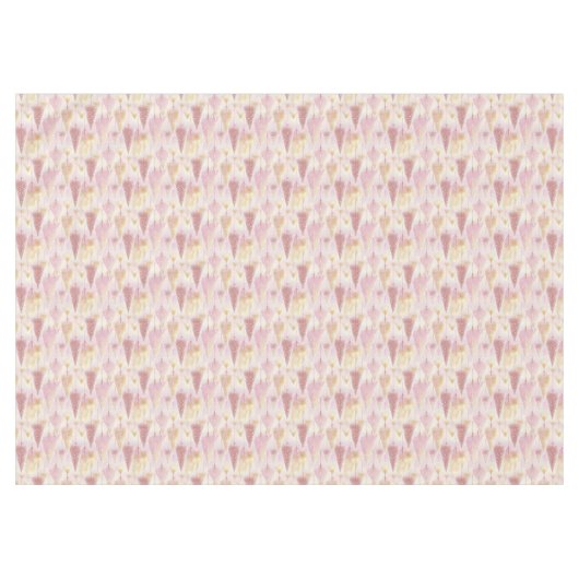 Roze Goud Kerstmis Rendier Patroon # 13 ID1009 Tafelkleed (Voorkant (Horizontaal))