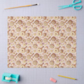 Roze Goud Kerstpatroon#12 ID1009 Inpakpapier Tissuepapier (Craft)