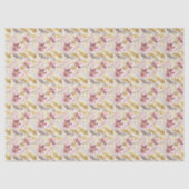 Roze Goud Kerstpatroon#21 ID1009 Tissuepapier (Voorkant)