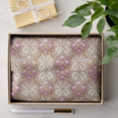 Roze Goud Kerstpatroon#4 ID1009 Tissuepapier (Geschenk)