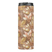 Roze Goud Kerstpatroon#8 ID1009 Thermosbeker (Achterkant)