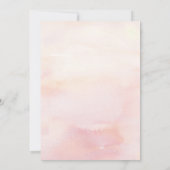 Roze Goud Kleine Pompoen Schattige Elegant Baby sh Kaart (Achterkant)