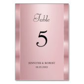 Roze Goud Kleur Elegante Script Moderne Sjabloon Kaart (Achterkant)