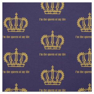 Roze goud. Kroon. Koningin. Stof