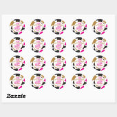 Roze Goud Laatste Rodeo Bachelorette Party Sticker (Vel)
