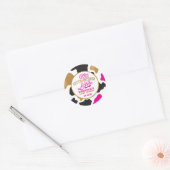 Roze Goud Laatste Rodeo Bachelorette Party Sticker (Envelop)