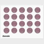Roze Goud Lege Sjabloon Voeg Uw Tekst Toe Elegant Ronde Sticker (Vel)
