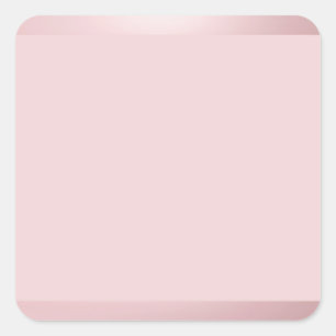 Roze Goud Lege Sjabloon Voeg Uw Tekst Toe Elegant Vierkante Sticker