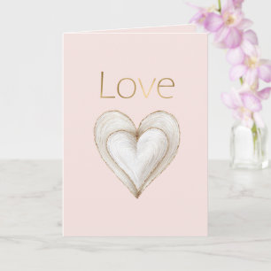 Roze Goud Liefde Voor Altijd Harten Kaart