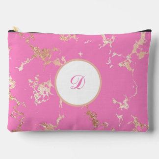 Roze & Goud Marmer Custom Etui