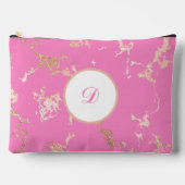 Roze & Goud Marmer  Custom Etui (Voorkant)