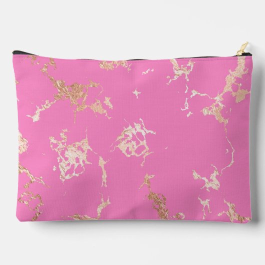 Roze & Goud Marmer  Custom Etui (Achterkant)