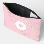 Roze & Goud Marmer Custom Etui (Open)