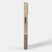 Roze goud marmer goud glitters monogram Case-Mate iPhone case (Achterkant / Rechts)
