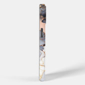 Roze Goud Marmer Monogram Aangepast Case-Mate iPhone Case (Achterkant / Rechts)
