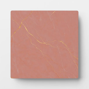 Roze Goud Marmer Patroon Fotoplaat