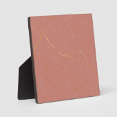 Roze Goud Marmer Patroon Fotoplaat (Voorkant)