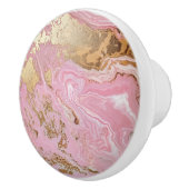 Roze Goud Marmer Patroon Keramische Knop (Rechts)
