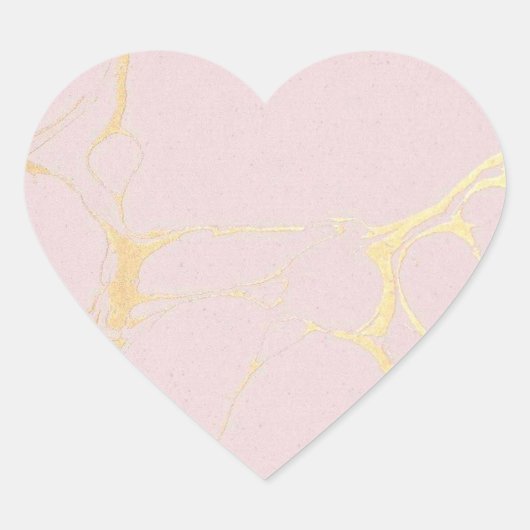 Roze Goud Marmer Sticker (Voorkant)