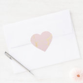 Roze Goud Marmer Sticker (Envelop)