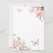 Roze Goud Meisje Quinceañera Save The Date Kalende Kaart (Achterkant)