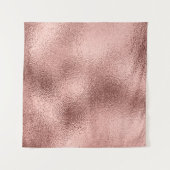 Roze Goud Metaal: Vintage Glans. Wandkleed (Voorkant (horizontaal))