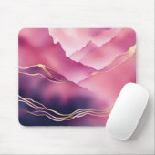 Roze Goud Metallic Marmeren Steen Muismat (Met muis)