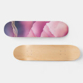 Roze Goud Metallic Marmeren Steen Persoonlijk Skateboard (Horizontaal)