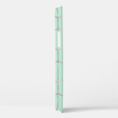 Roze Goud & Mint Chic Zeshoek Geometrische Glamour Case-Mate iPhone Case (Achterkant / Rechts)