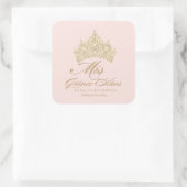 Roze Goud Mis Quince Anos Sticker (Tas)