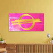 Roze Goud Moderne Abstract Gestrekte Canvasprint Canvas Afdruk (Insitu (Woonkamer))