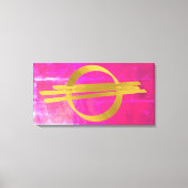 Roze Goud Moderne Abstract Gestrekte Canvasprint Canvas Afdruk (Voorkant)