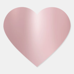 Roze Goud Moderne Elegante Lege Trendy Sjabloon Hart Sticker