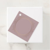 Roze Goud Modieuze Aangepaste Lege Sjabloon Bedankjes Labels (In situ)
