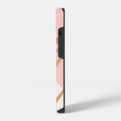 Roze Goud Mozaïek iPhone Hoesje (Linkerkant)