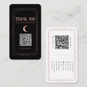 Roze Goud Mystieke Magie Occulte Sociale Media QR Visitekaartje