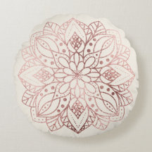 Roze Goud Natuur Mandala