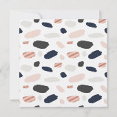 Roze Goud Navyblauw & Blush Kleurenpalet Kaart (Achterkant)