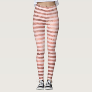 Roze Goud Nep Folie Roze Leggings