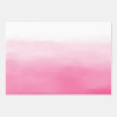 Roze Goud Ombre Waterverf Inpakpapier Vel (Voorkant 3)