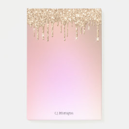 Roze goud op maat post-it® notes